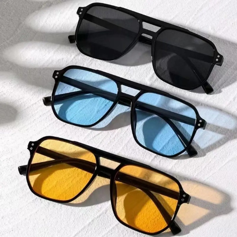 Sunglasses Uv400 - Occhiali da sole con montatura quadrata,