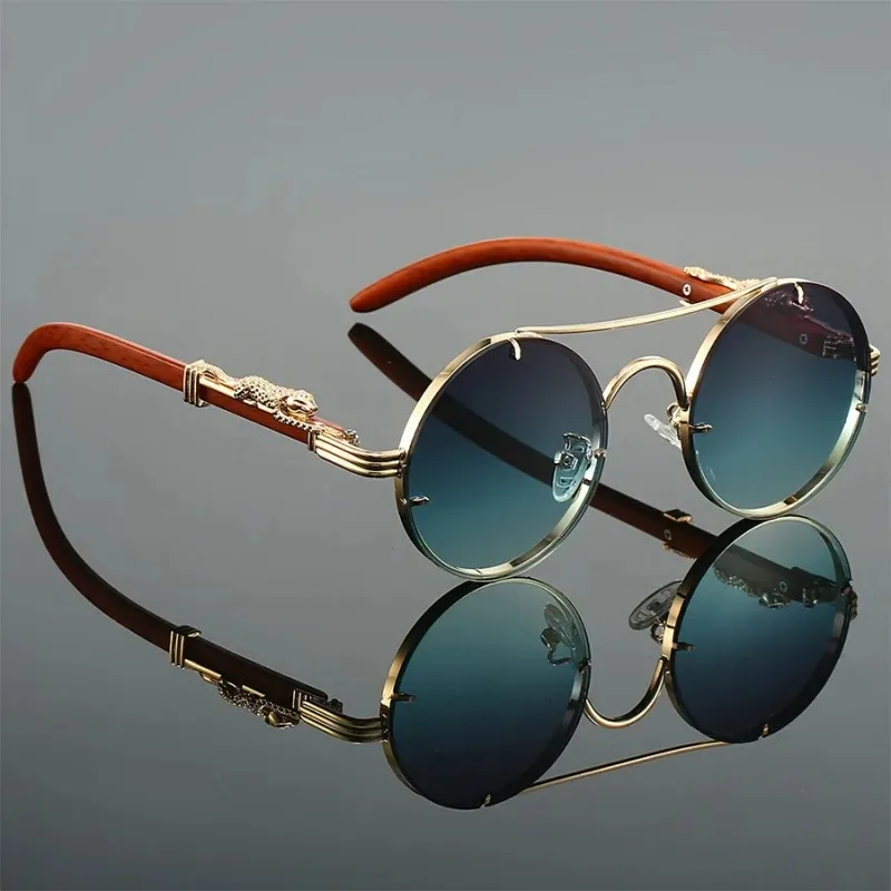 Sunglasses Uv400 - Occhiali da sole vintage rotondi per