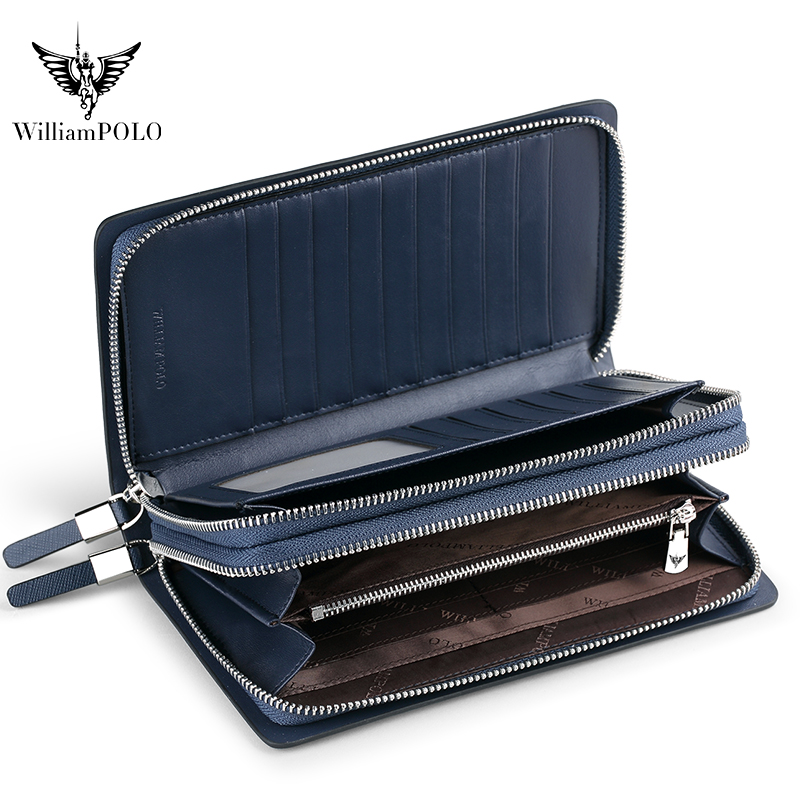 WILLIAMPOLO Borsa Clutch in Pe - Leather Wallet Men recensione e prezzo