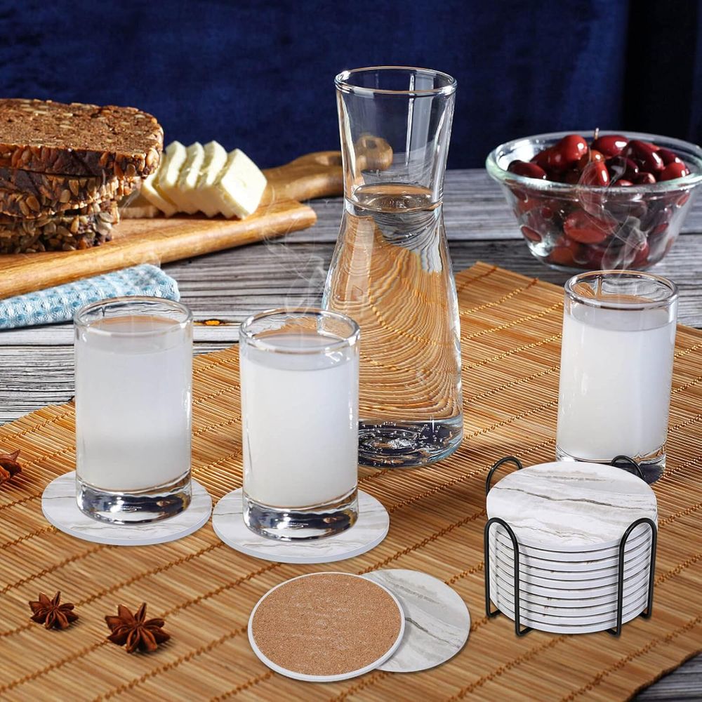 Set di 6 Sottobicchieri Assorb - Marble Coaster Set recensione e prezzo