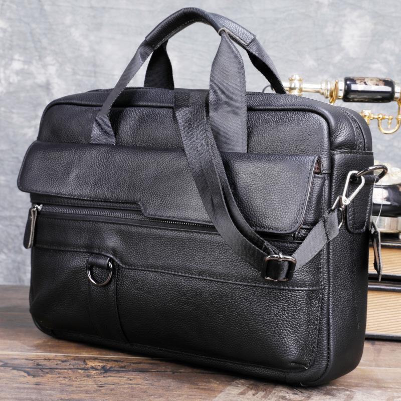 Borsa da uomo grande in vera p - Leather Briefcase recensione e prezzo