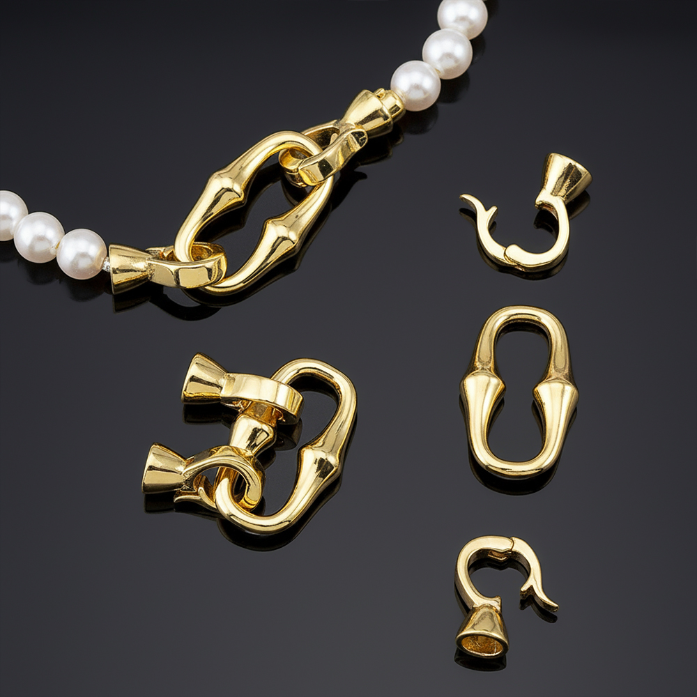 1 Pezzo Chiusura a Doppia Test - Gold Plated Jewelry recensione e prezzo